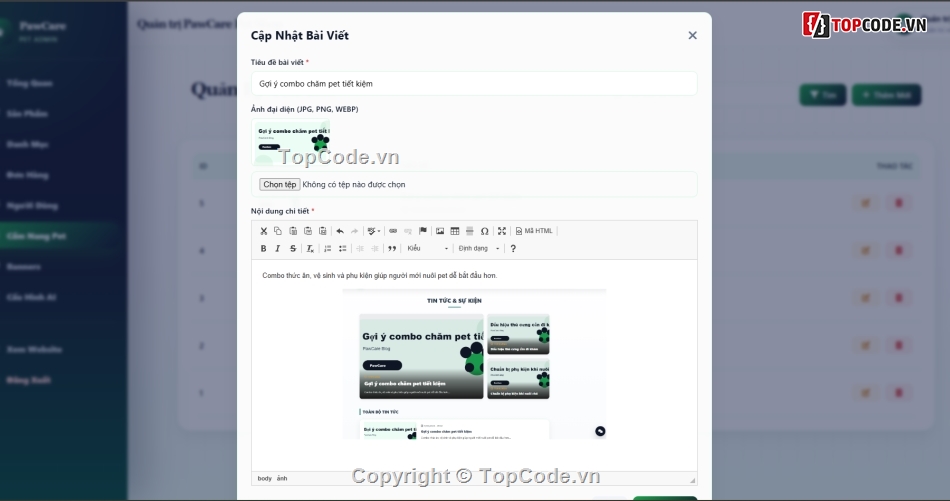 AI,thú cưng,web bán phụ kiện